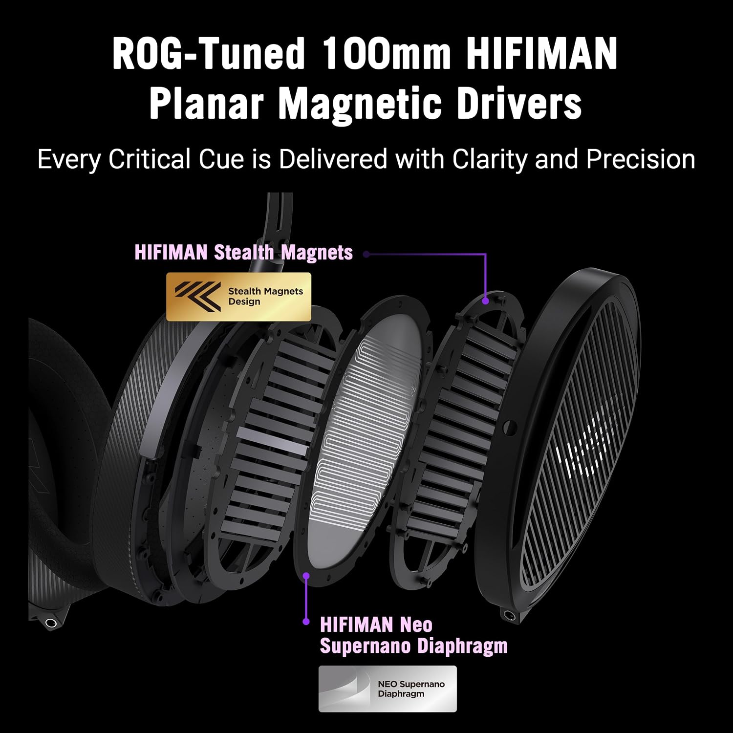 AUDÍFONOS ASUS ROG KITHARA GAMING AUDIOPHILE OPEN-BACK CON MICRÓFONO - 2
