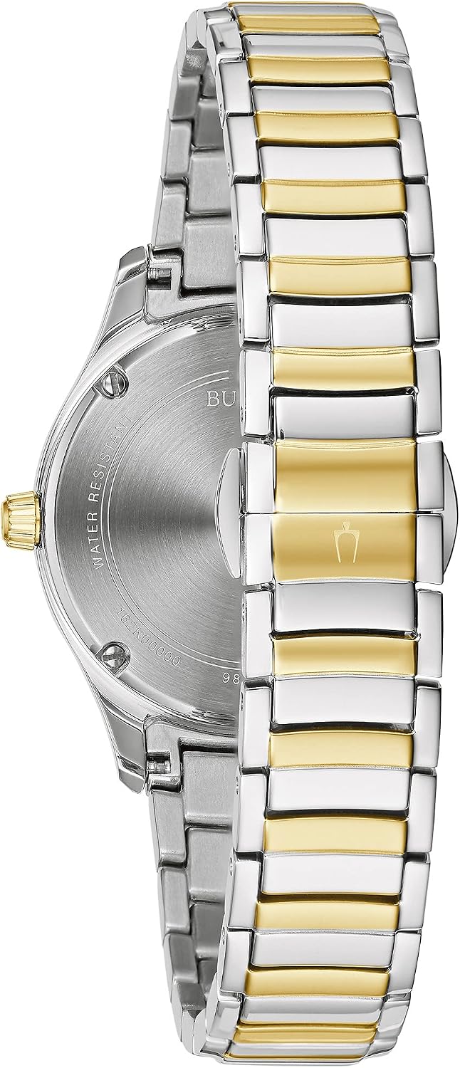 RELOJ BULOVA LADIES CLASSIC DIAMOND 3-HAND QUARTZ ACERO INOXIDABLE DOS TONOS - 3