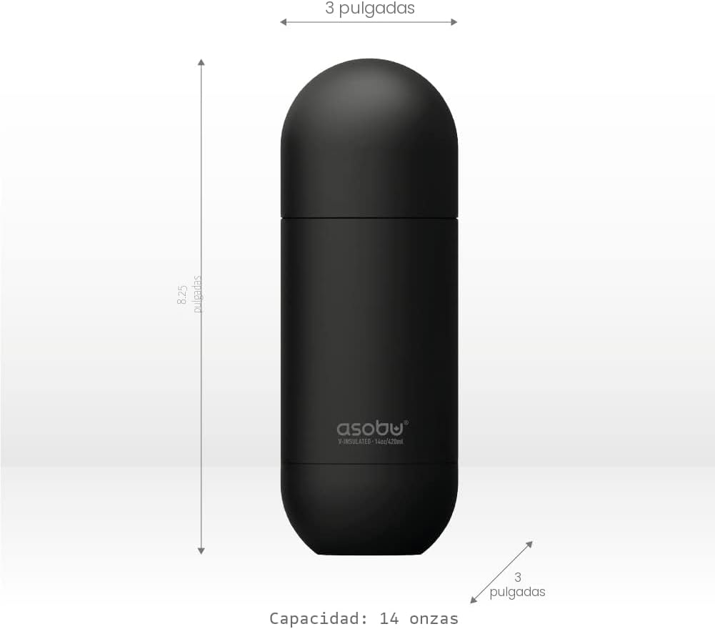 TERMO ASOBU ORB ACERO INOXIDABLE DOBLE PARED 420 ML - 5