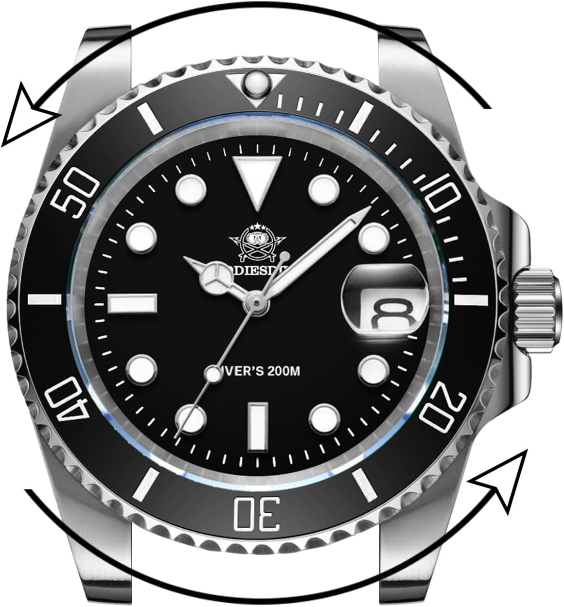 RELOJ DE PULSERA ADDIESDIVE 41 MM MOVIMIENTO DE CUARZO RESISTENTE AL AGUA 200 M - 2