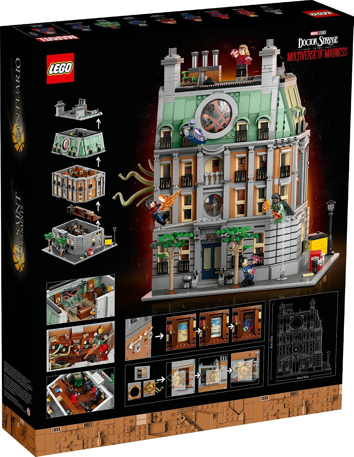 LEGO MARVEL SANCTUM SANCTORUM 76218 SET DE CONSTRUCCIÓN MODULAR DE 3 PISOS - 5