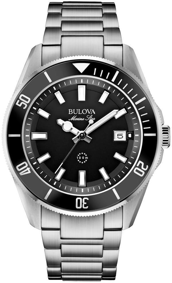 RELOJ BULOVA MARINE STAR SERIES B ACERO INOXIDABLE ESFERA NEGRA - 1