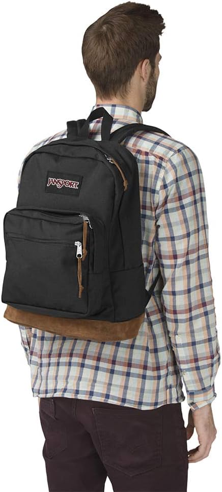 MOCHILA JANSPORT RIGHT PACK CON COMPARTIMENTO ACOLCHADO PARA LAPTOP 15 PULGADAS NEGRO - 4