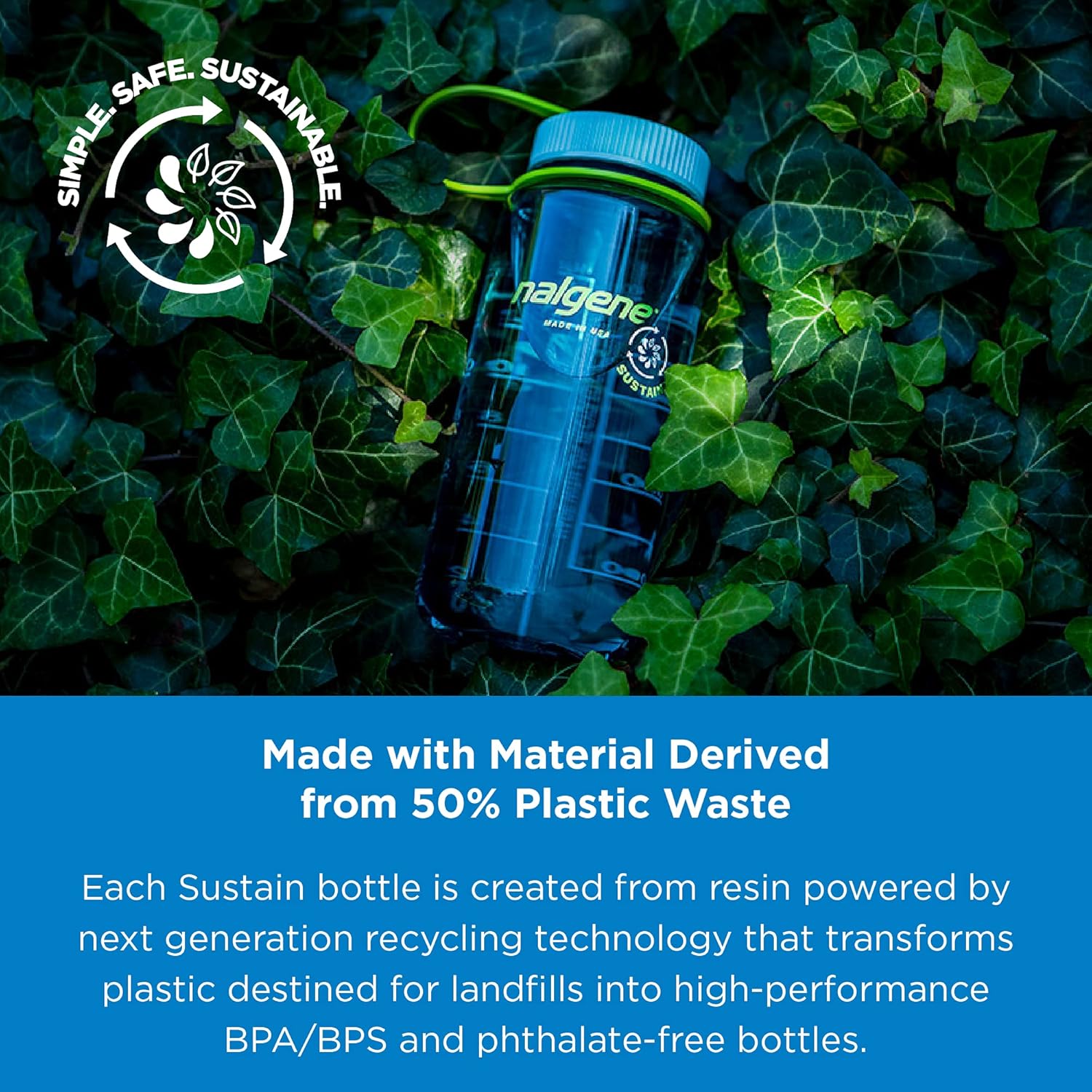 BOTELLA NALGENE SUSTAIN TRITAN 32 OZ BOCA ANCHA - 4