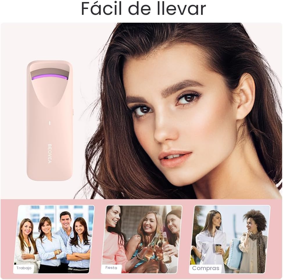 RIZADOR DE PESTAÑAS ELÉCTRICO BEOVEA CON CALOR, RECARGABLE USB-C - 5