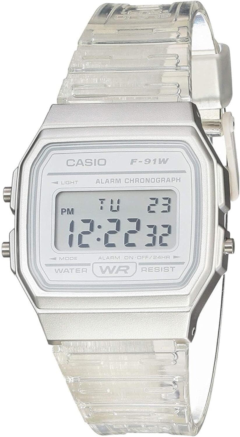 RELOJ CASIO F91W DIGITAL WATER RESISTANT LED LIGHT NEGRO - 1