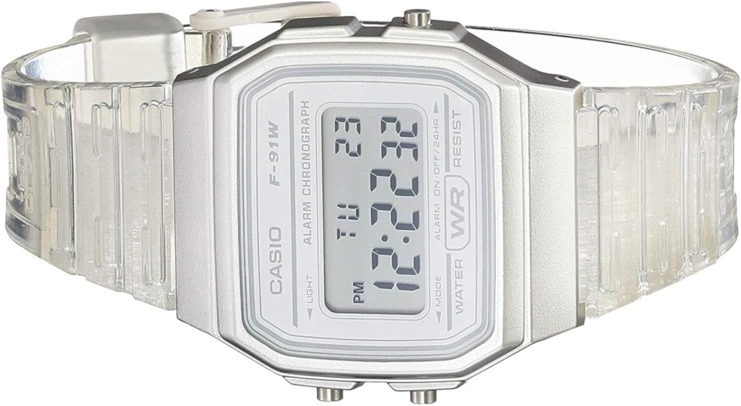 RELOJ CASIO F91W DIGITAL WATER RESISTANT LED LIGHT NEGRO - 2