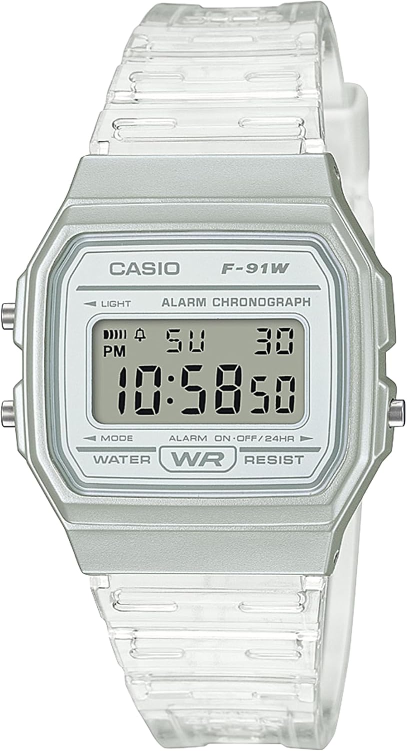 RELOJ CASIO F91W DIGITAL WATER RESISTANT LED LIGHT NEGRO - 3
