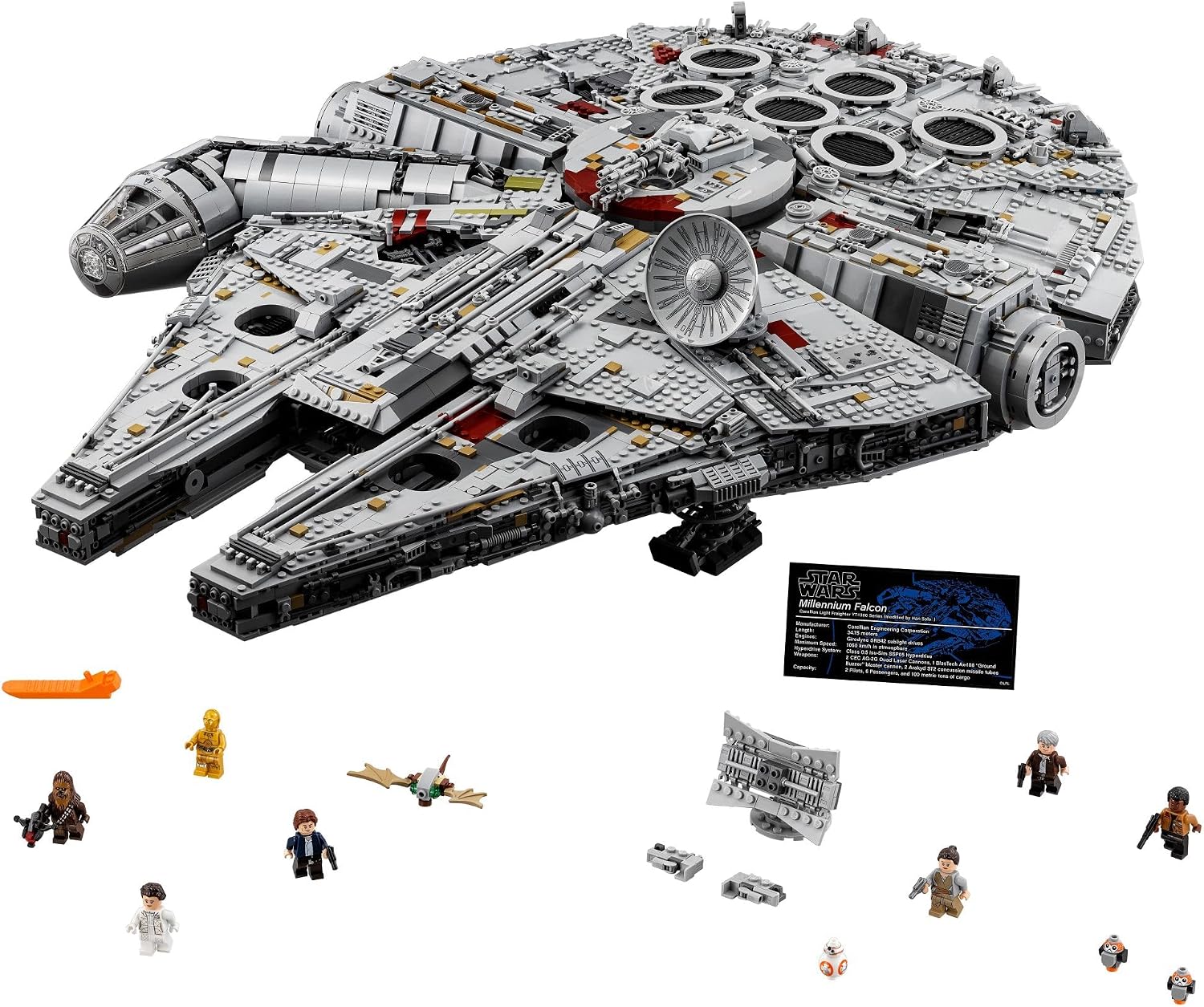LEGO STAR WARS MILLENNIUM FALCON SET DE CONSTRUCCIÓN 75192 CON 7541 PIEZAS - 5