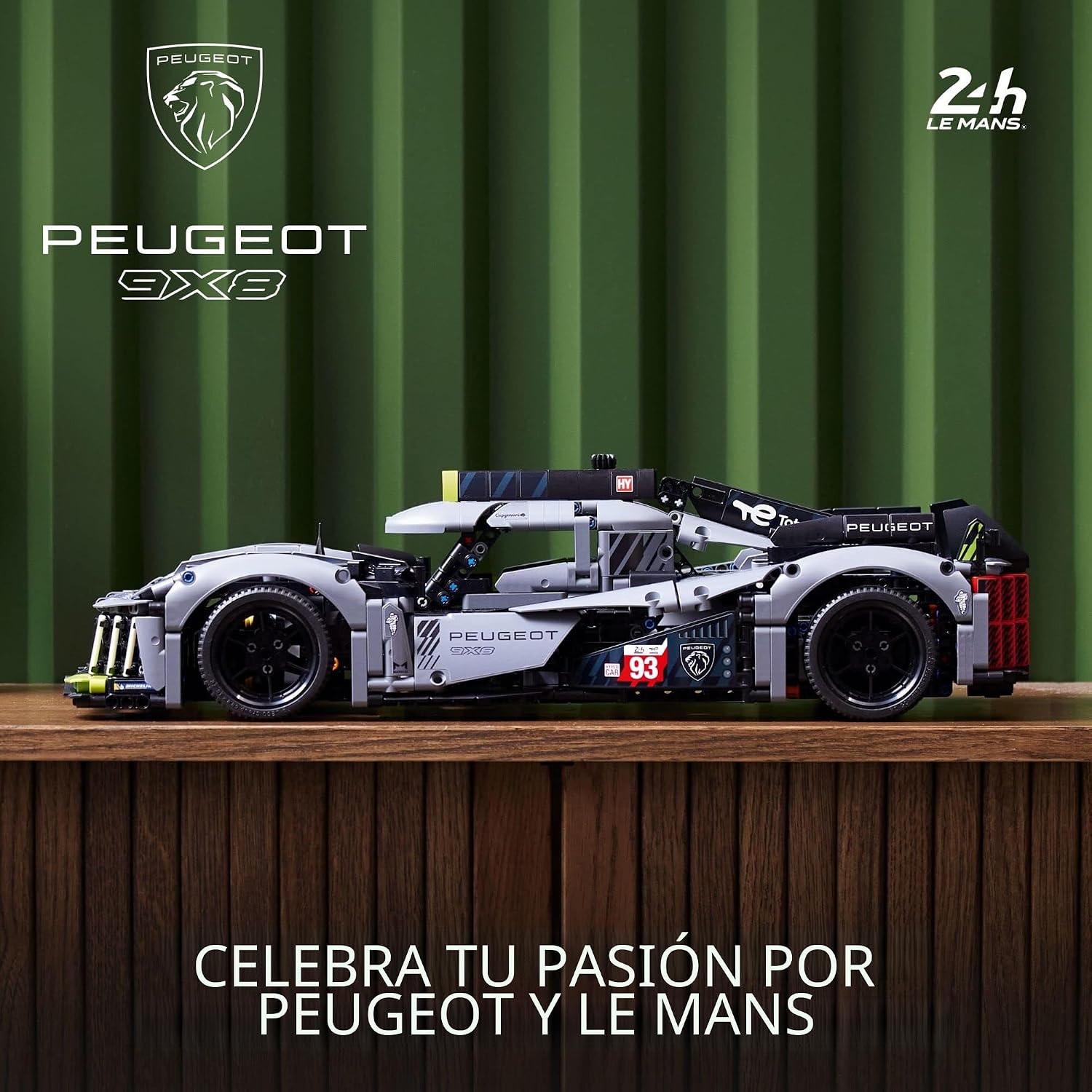 LEGO TECHNIC PEUGEOT 9X8 24H LE MANS HYBRID HYPERCAR 42156 - 3