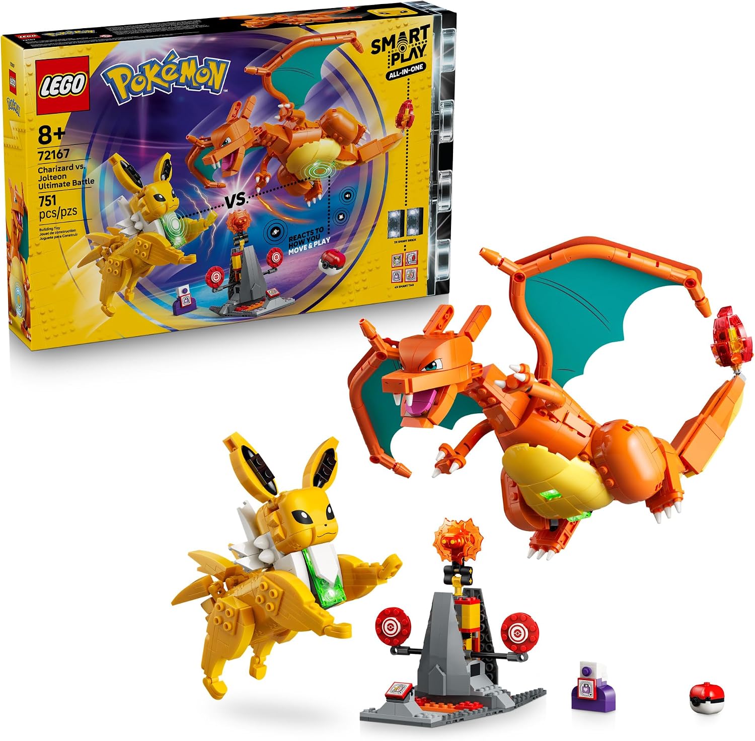 JUEGO DE CONSTRUCCIÓN LEGO POKÉMON SMART PLAY CHARIZARD VS. JOLTEON ULTIMATE BATTLE 72167 - 1