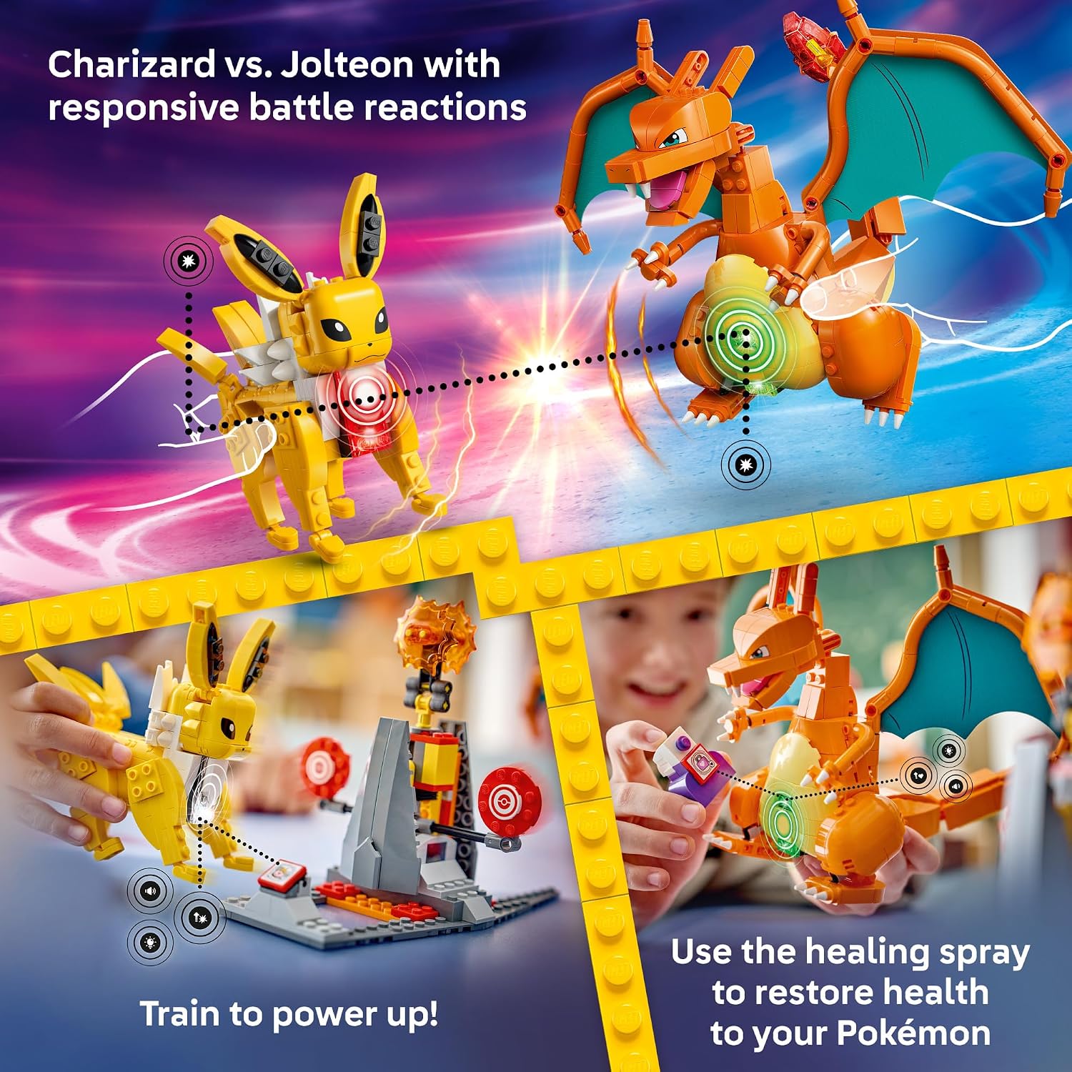 JUEGO DE CONSTRUCCIÓN LEGO POKÉMON SMART PLAY CHARIZARD VS. JOLTEON ULTIMATE BATTLE 72167 - 5