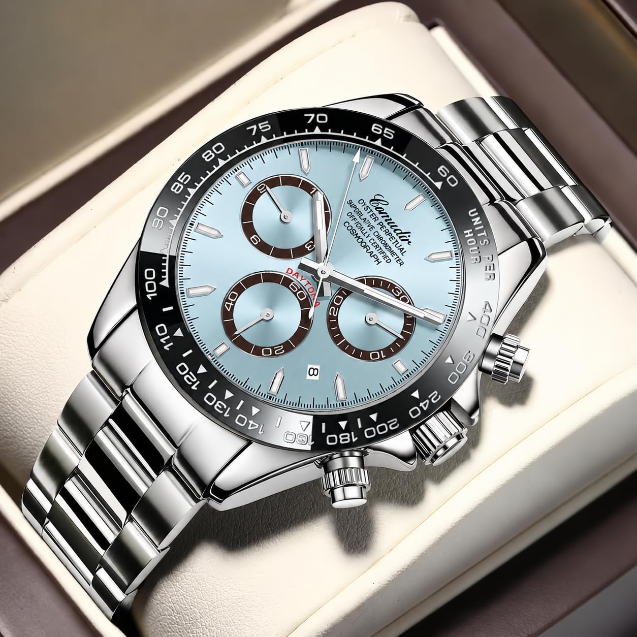 RELOJ MASTOP PAGANI DESIGN DAYTONA HOMAGE CRONÓGRAFO CUARZO PANDA - 2