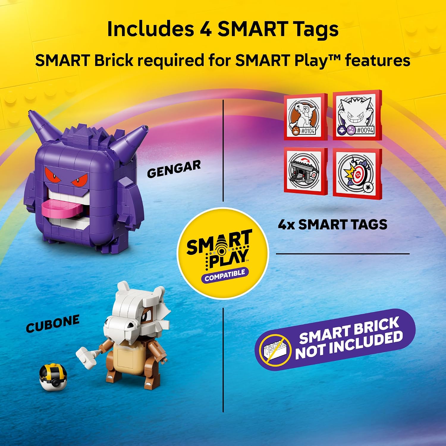 JUEGO DE CONSTRUCCIÓN LEGO POKÉMON SMART PLAY CUBONE Y GENGAR 72166 - 4