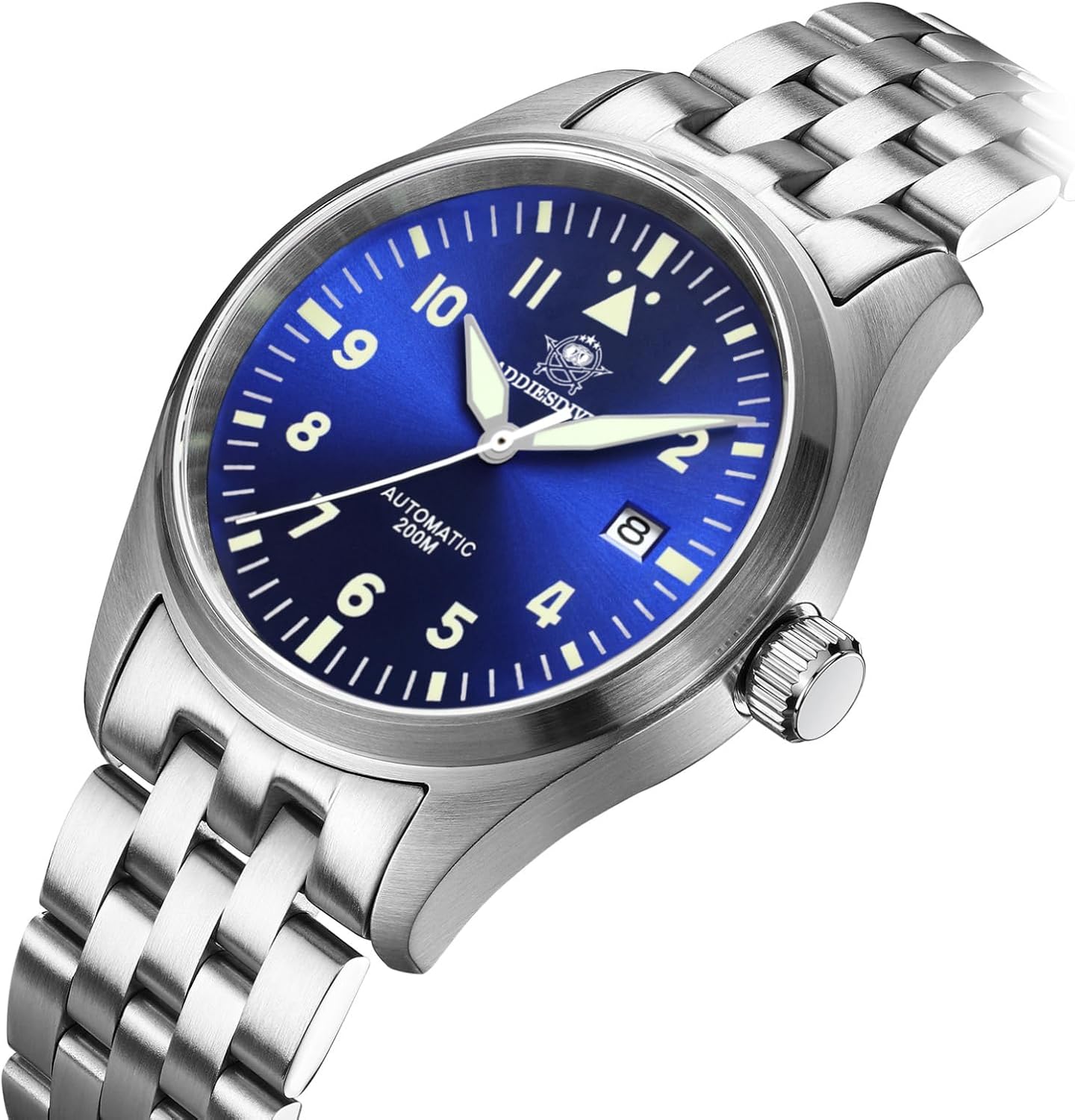 RELOJ ADDIESDIVE AUTOMÁTICO ACERO INOXIDABLE BUZO 200M ESFERA NEGRA - 3