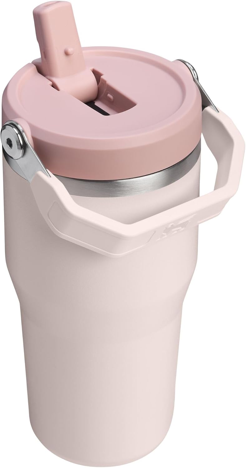 BOTELLA STANLEY ICEFLOW 2.0 FLIP STRAW TUMBLER 20 OZ ROSE QUARTZ - 3