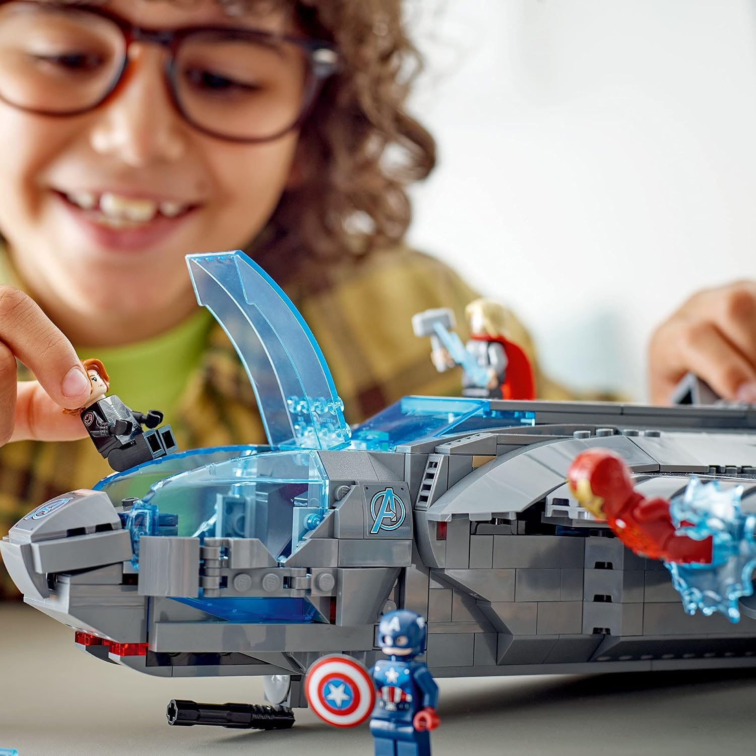 SET DE CONSTRUCCIÓN LEGO MARVEL THE AVENGERS QUINJET 76248 CON 5 MINIFIGURAS - 5