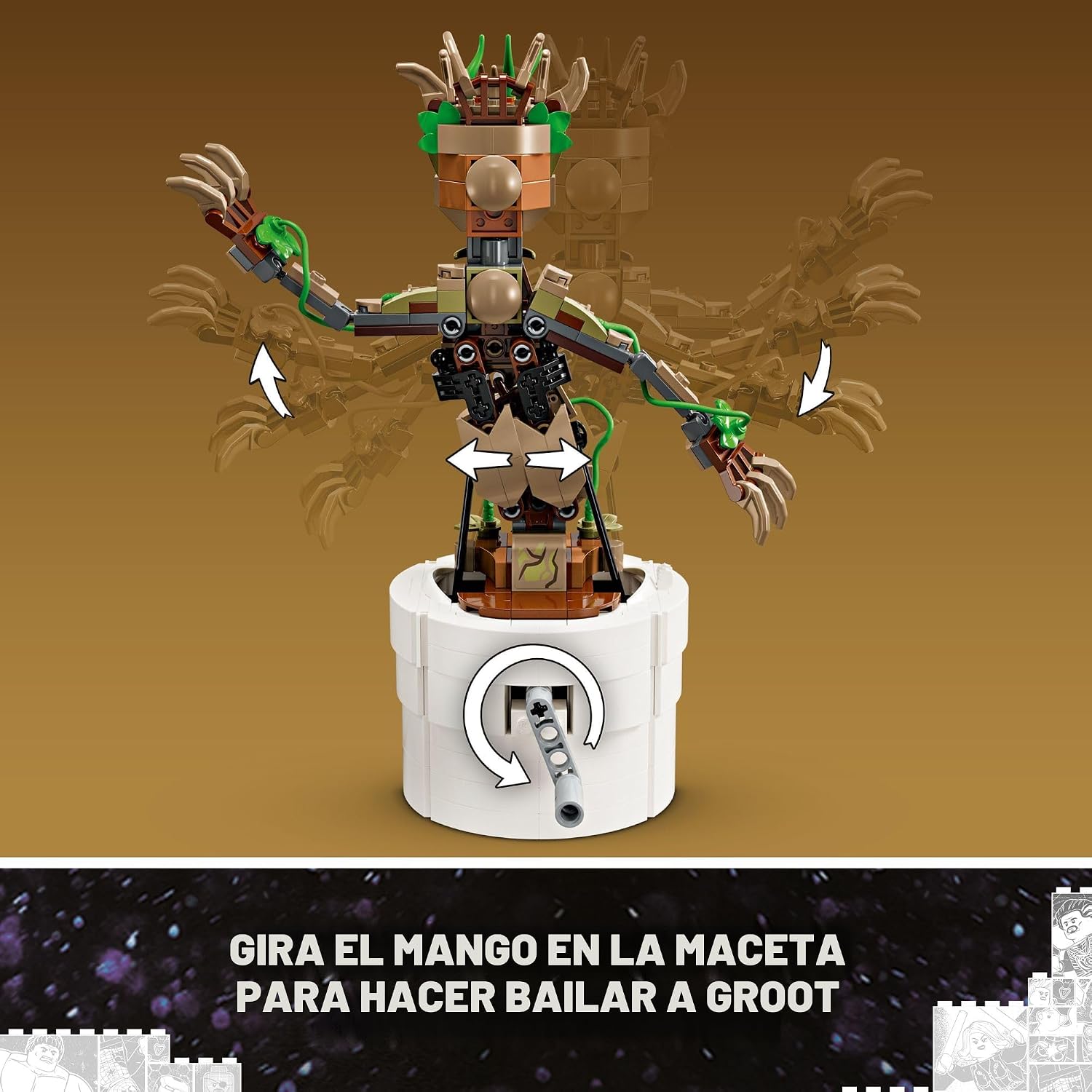 LEGO MARVEL DANCING GROOT GUARDIANS OF THE GALAXY 76297 - 3