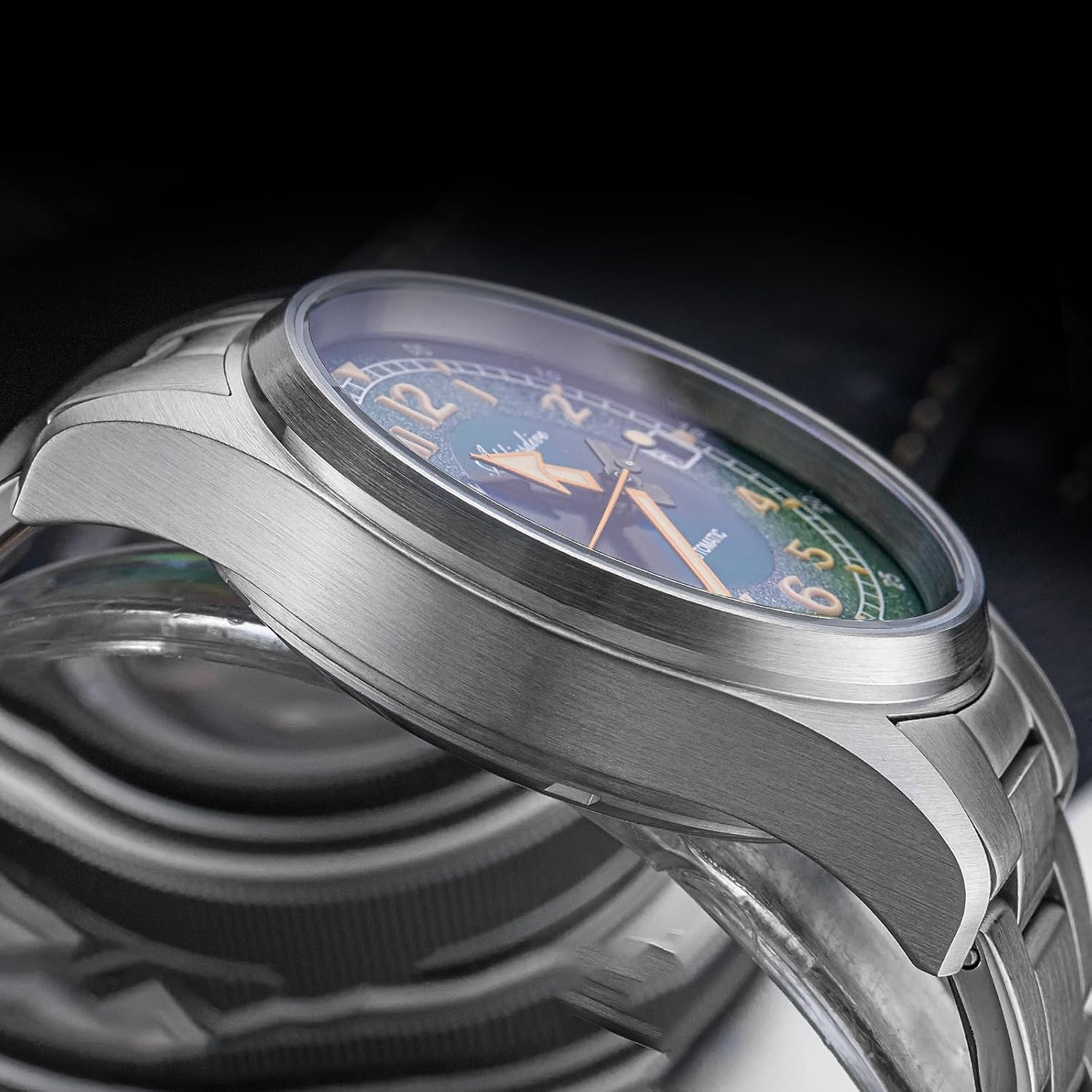 RELOJ ADDIESDIVE AUTOMÁTICO ACERO INOXIDABLE BUZO 200M ESFERA NEGRA - 5