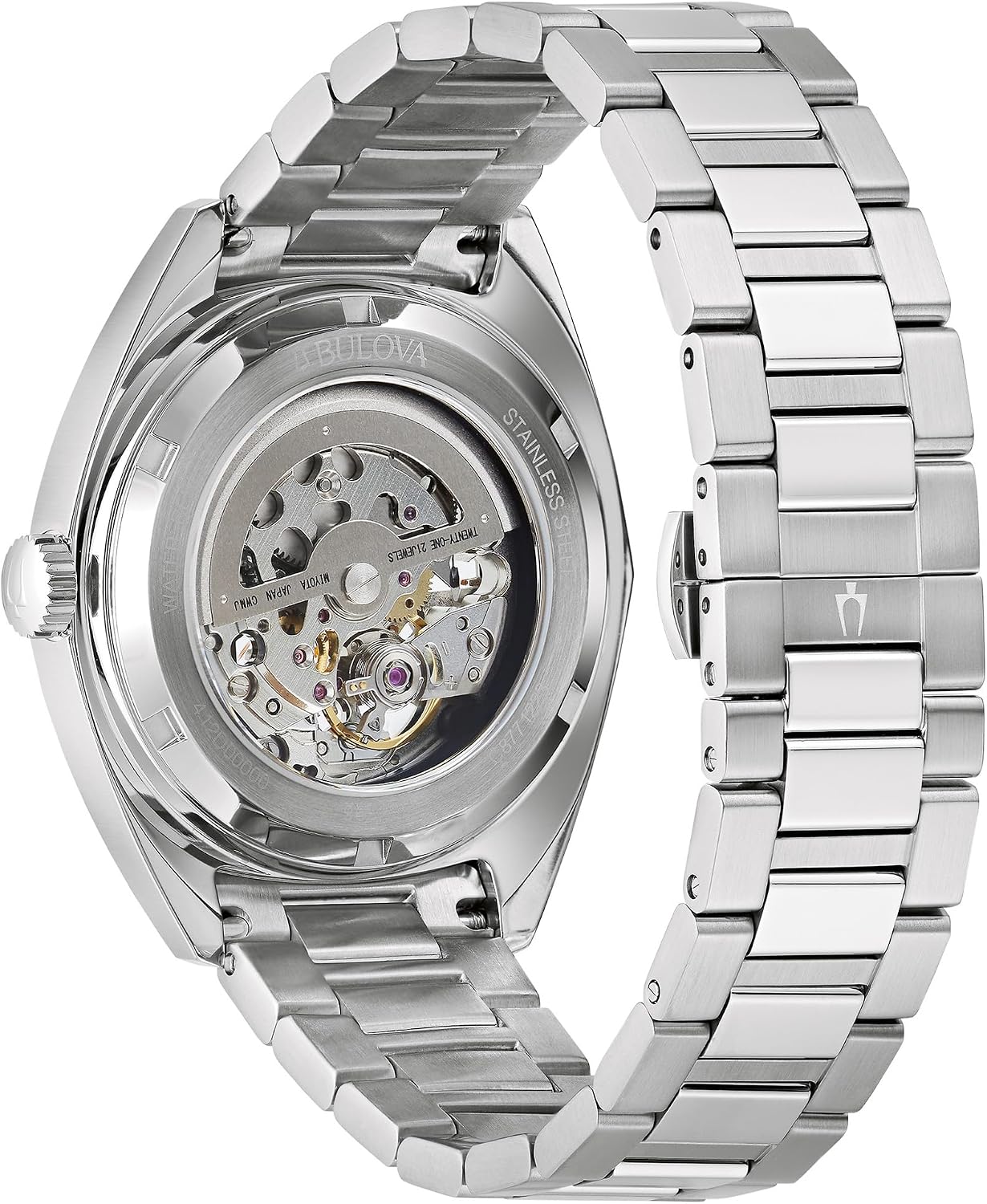 RELOJ BULOVA SURVEYOR AUTOMÁTICO ACERO INOXIDABLE ESFERA ESQUELETIZADA 96A292 - 3
