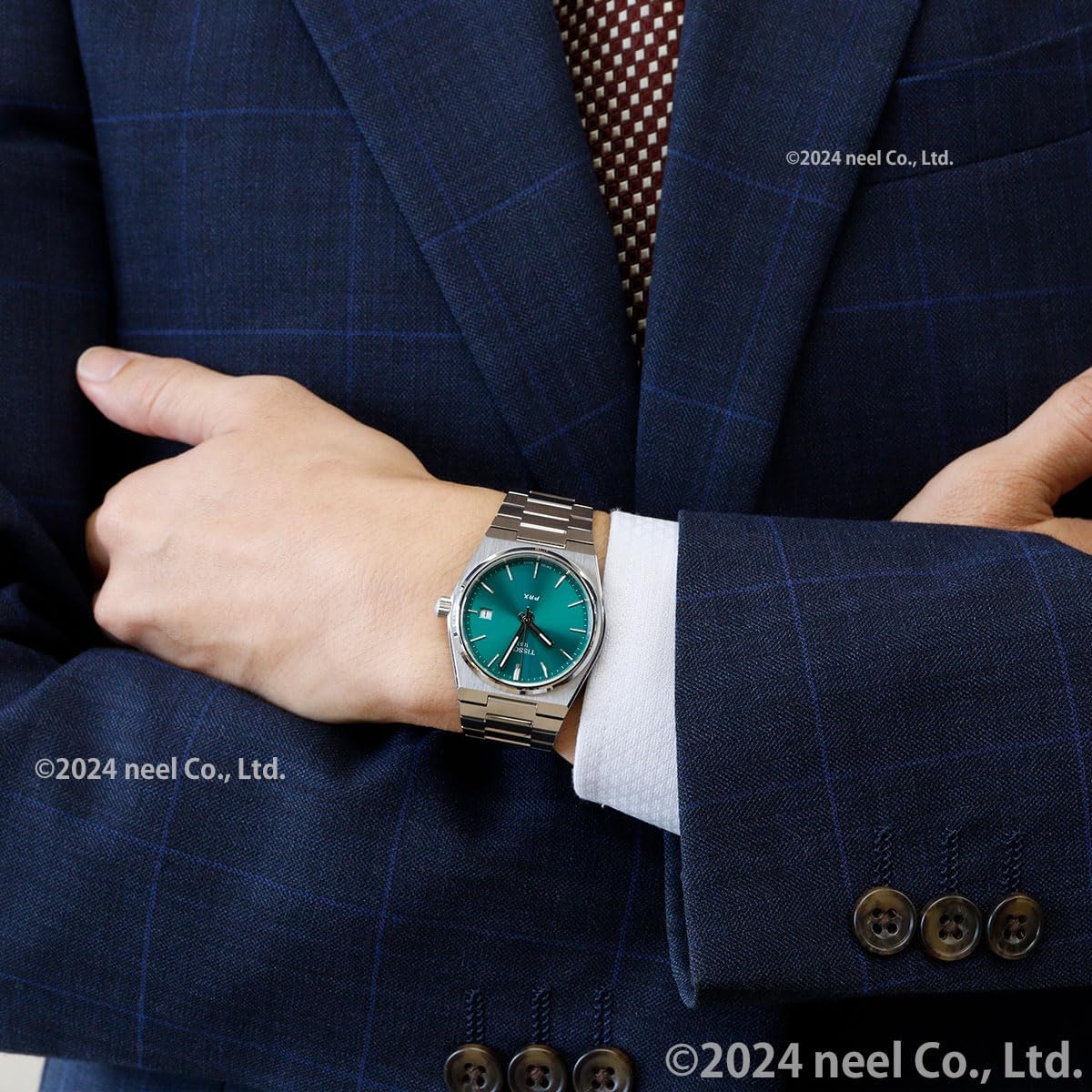 RELOJ TISSOT PRX CUARZO SUIZO ESFERA VERDE 35MM - 5