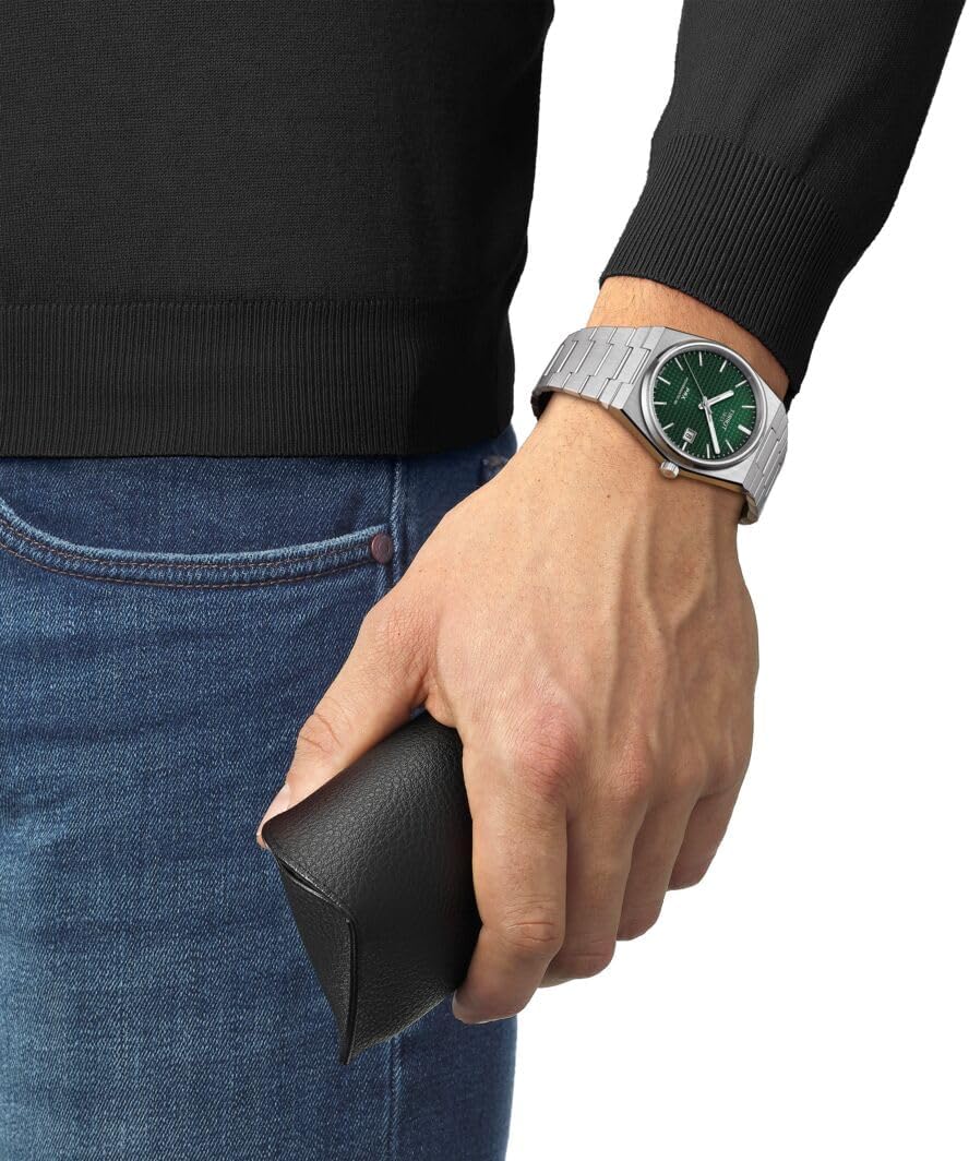 RELOJ TISSOT PRX AUTOMÁTICO SUIZO 40MM ESFERA VERDE - 4