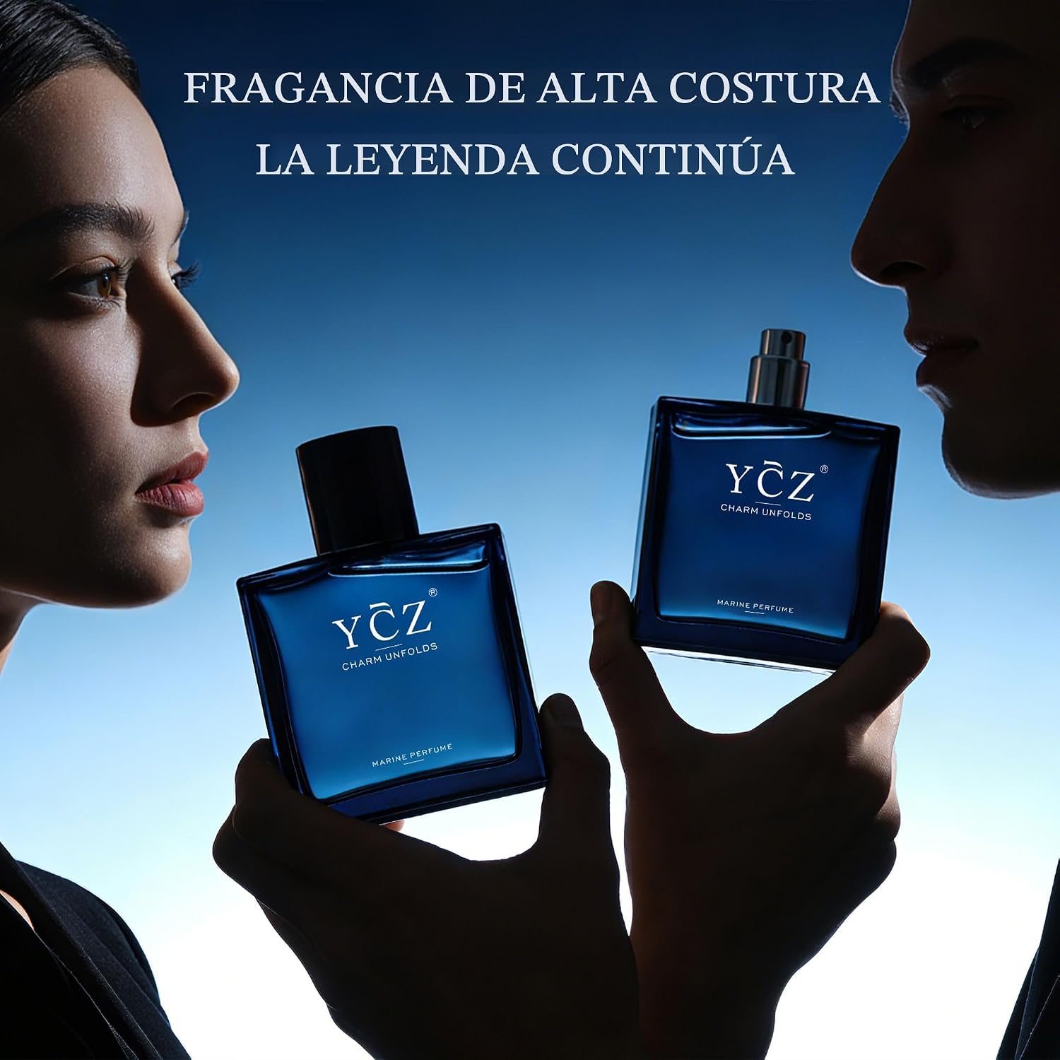PERFUME YCZ MIDNIGHT MARINE EAU DE PARFUM PARA HOMBRE 1.7 FL OZ PACK X2 - 4