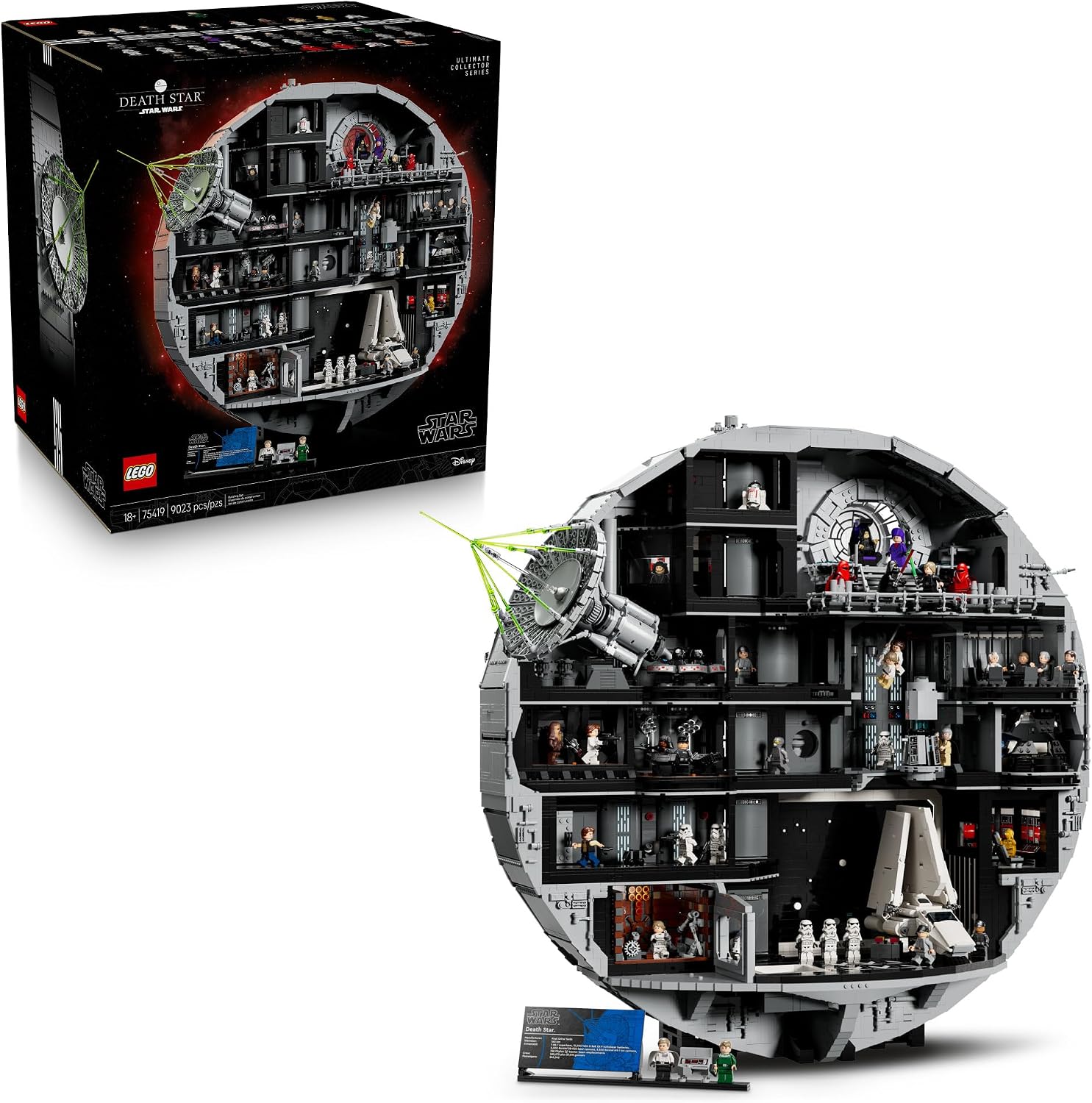 SET DE CONSTRUCCIÓN LEGO STAR WARS DEATH STAR ULTIMATE COLLECTOR SERIES 75419 - 1