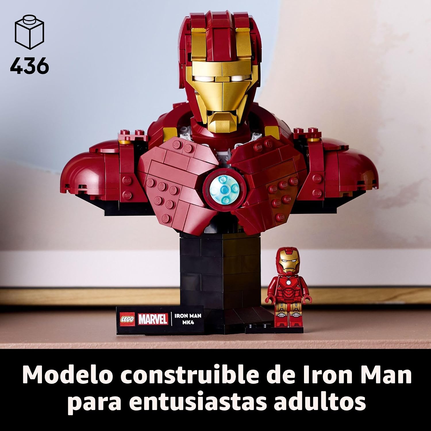 LEGO MARVEL IRON MAN MK4 BUST SET 76327 PARA ADULTOS - 2