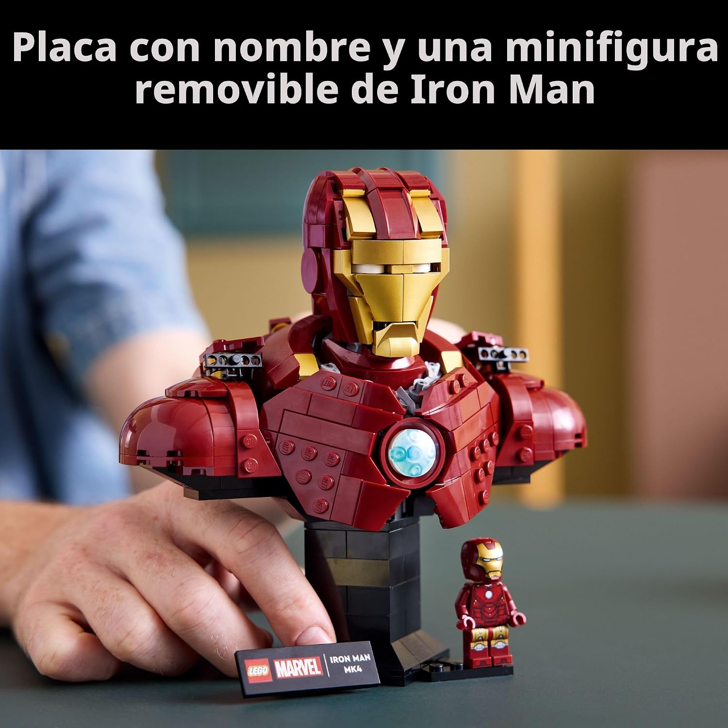 LEGO MARVEL IRON MAN MK4 BUST SET 76327 PARA ADULTOS - 5