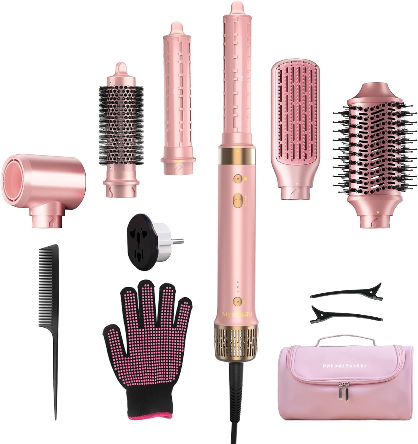 SECADORA DE CABELLO STYLEVIBE 6 EN 1 CON RIZADOR AUTOMÁTICO DUAL VOLTAGE - 1