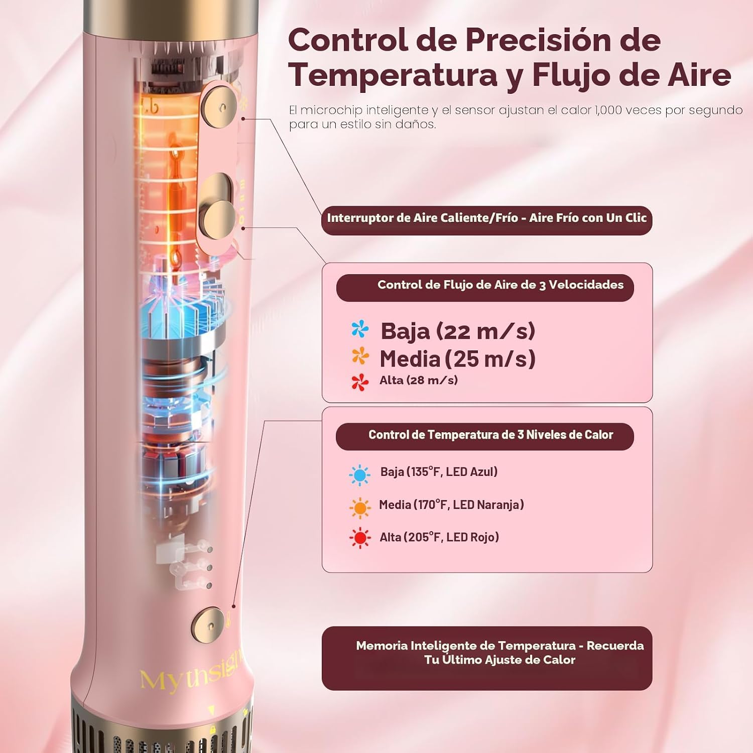 SECADORA DE CABELLO STYLEVIBE 6 EN 1 CON RIZADOR AUTOMÁTICO DUAL VOLTAGE - 5