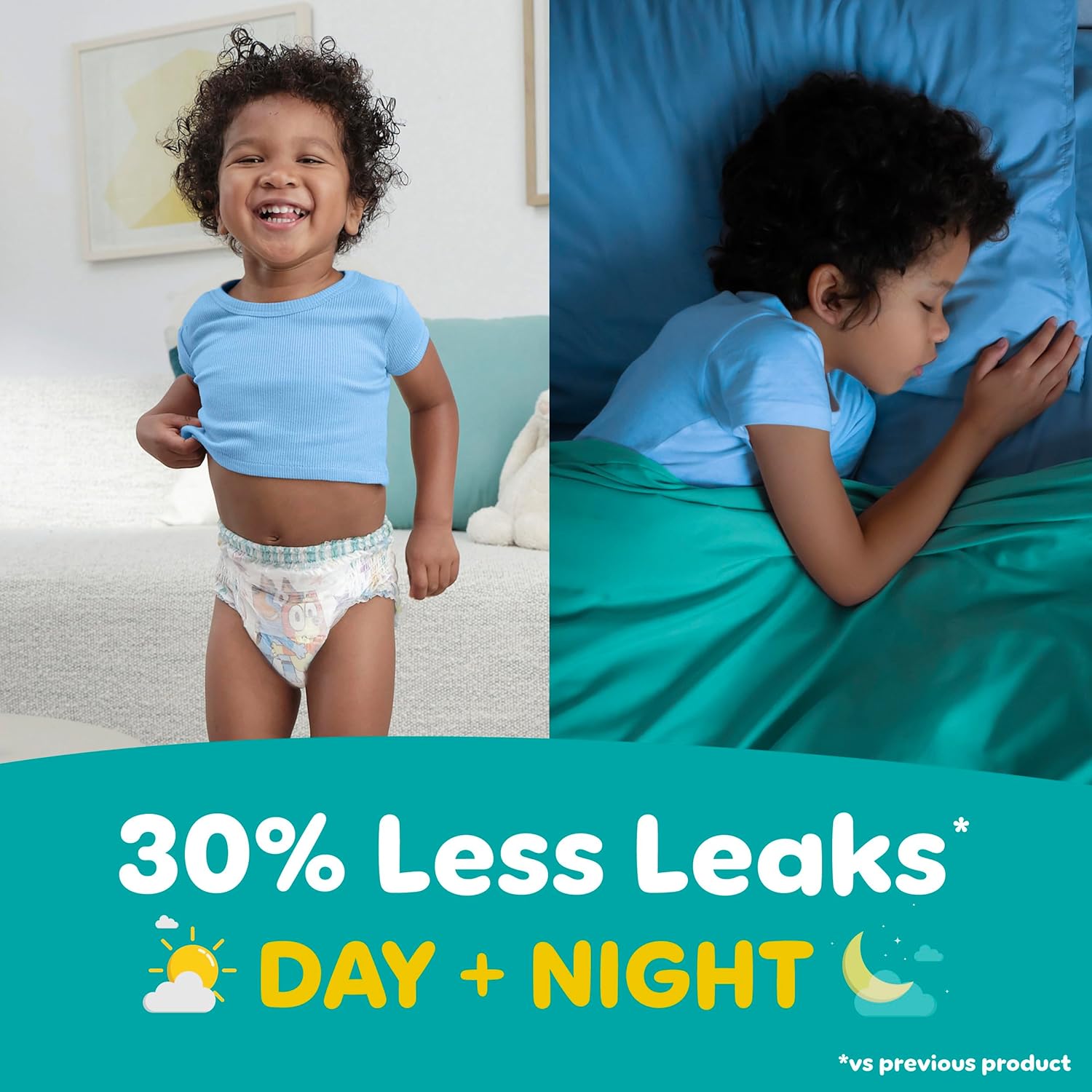 PAMPERS EASY UPS PANTS DE ENTRENAMIENTO TALLA 8 (6T-7T) 68 UNIDADES BLUEY - 4