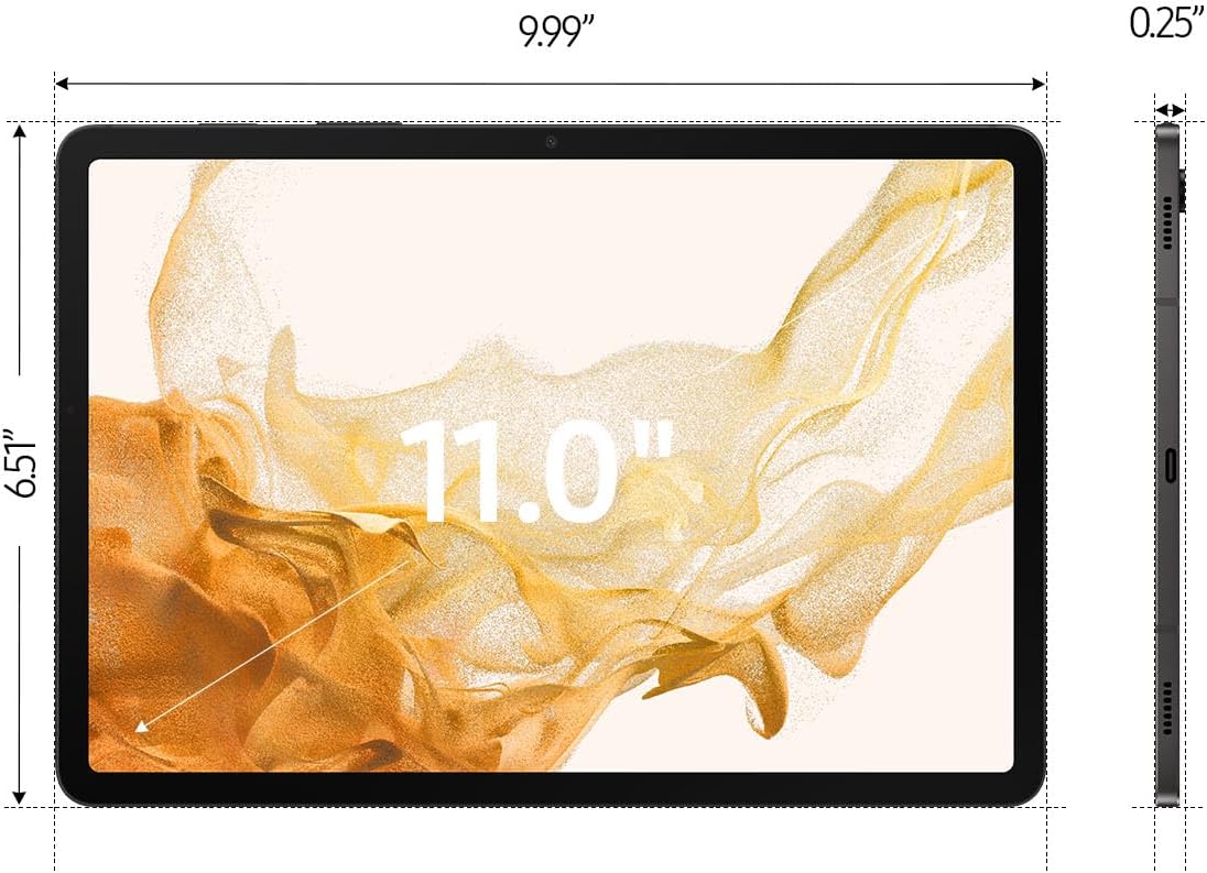 TABLET SAMSUNG GALAXY TAB S8 11' 128GB WIFI 6E GRAFITO - 2