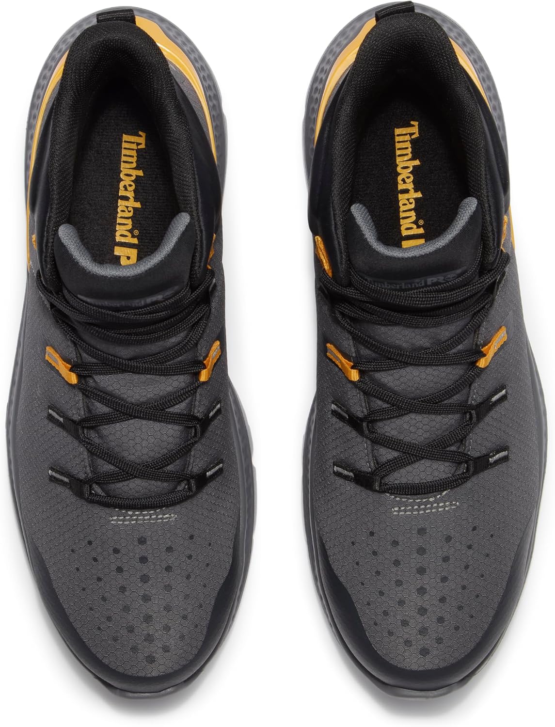 ZAPATO DE TRABAJO TIMBERLAND PRO INTERCEPT MID CON PUNTA DE SEGURIDAD DE ACERO GRIS Y AMARILLO - 5