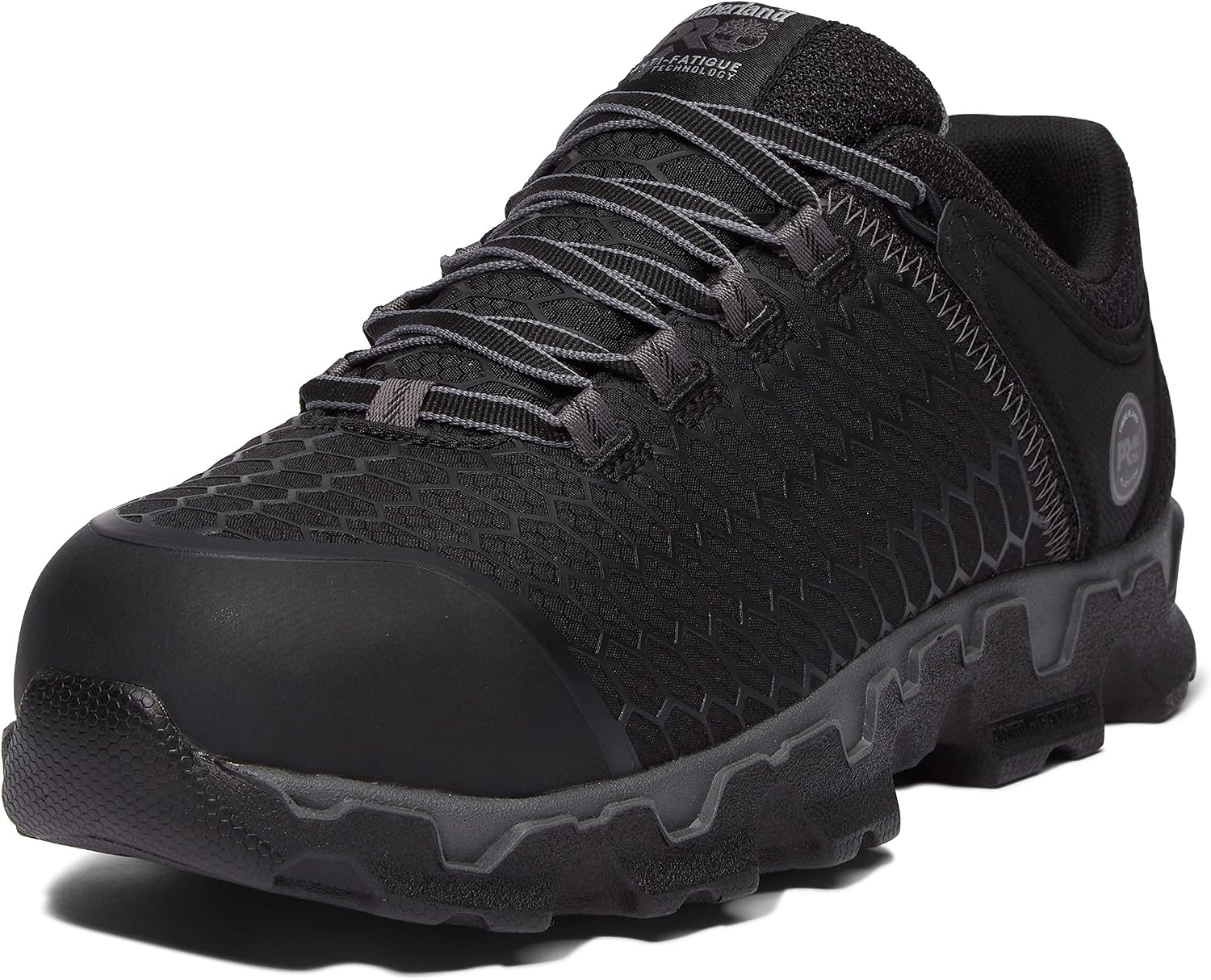 ZAPATO DE SEGURIDAD TIMBERLAND PRO POWERTRAIN SPORT CON PUNTA DE ALEACIÓN, NEGRO/GRIS, TALLA 9 - 1