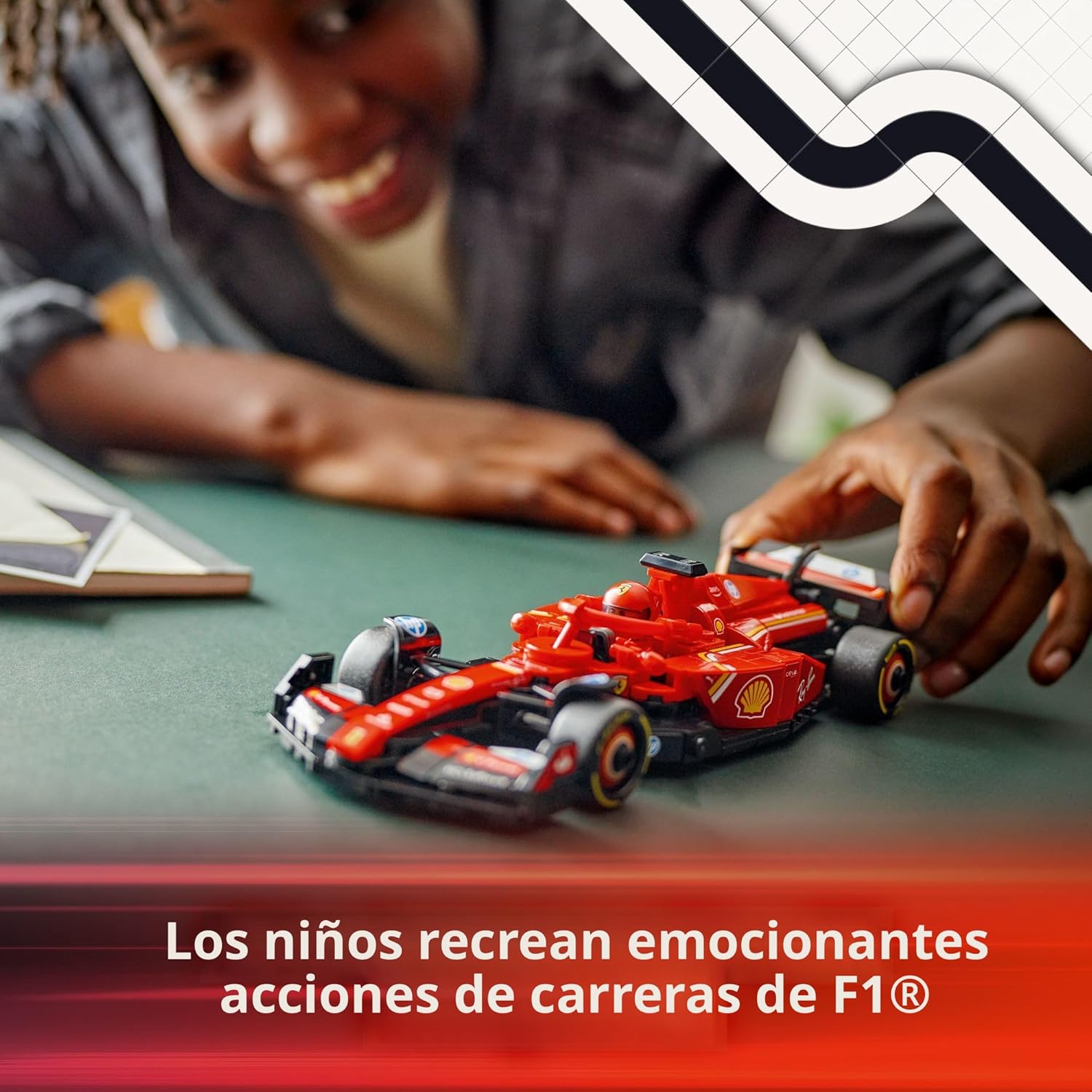 SET DE CONSTRUCCIÓN LEGO SPEED CHAMPIONS FERRARI SF-24 F1 RACE CAR 77242 - 3