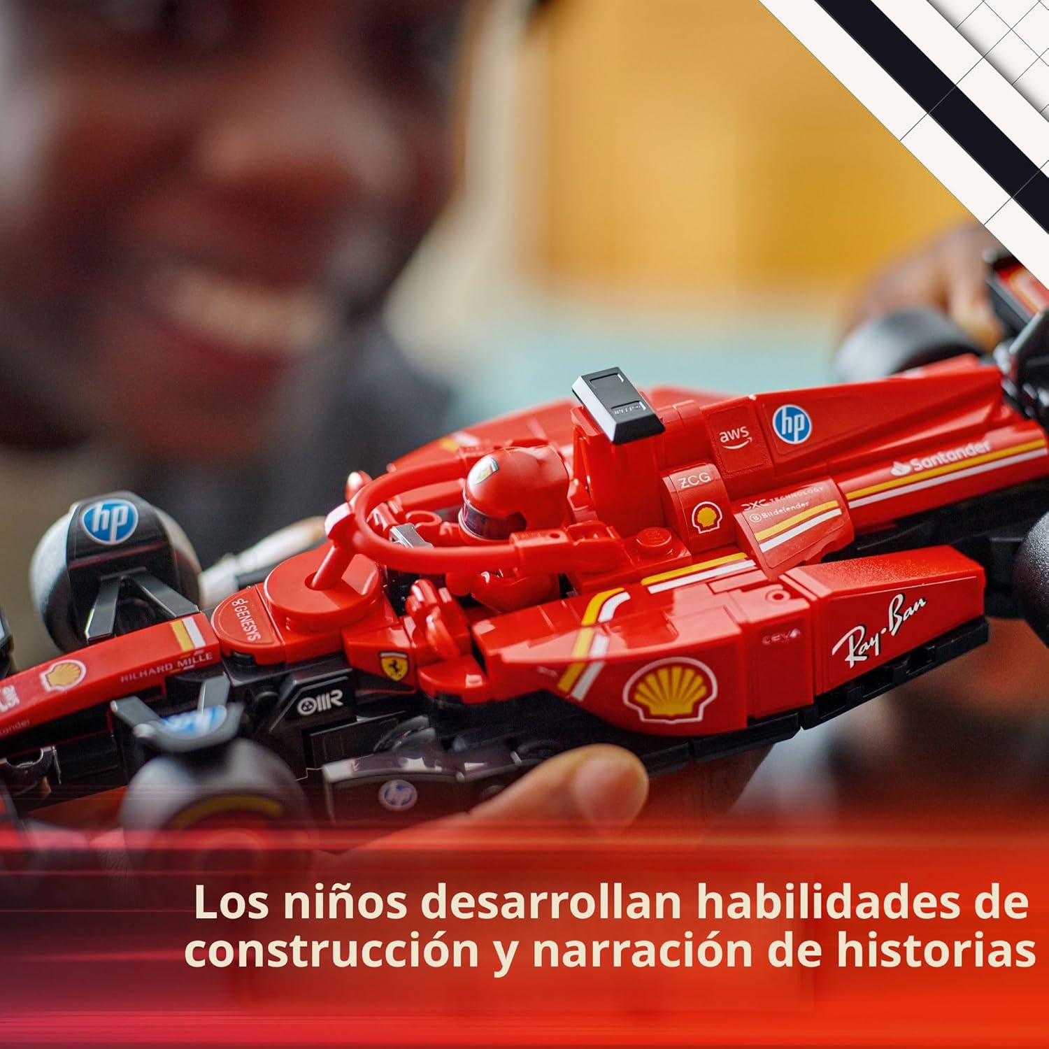 SET DE CONSTRUCCIÓN LEGO SPEED CHAMPIONS FERRARI SF-24 F1 RACE CAR 77242 - 5