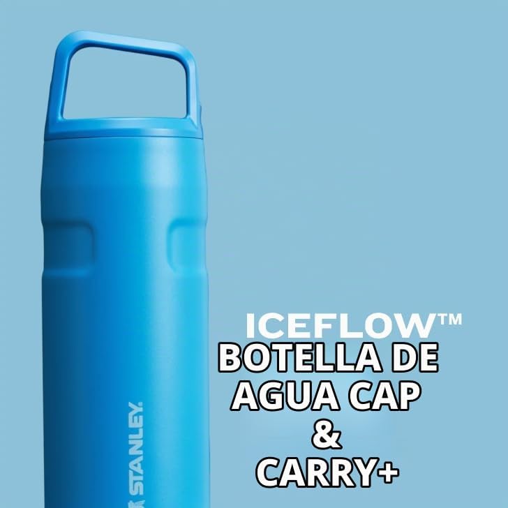 TERMO STANLEY ICEFLOW CAP AND CARRY WATER BOTTLE 16 OZ ACERO - 4
