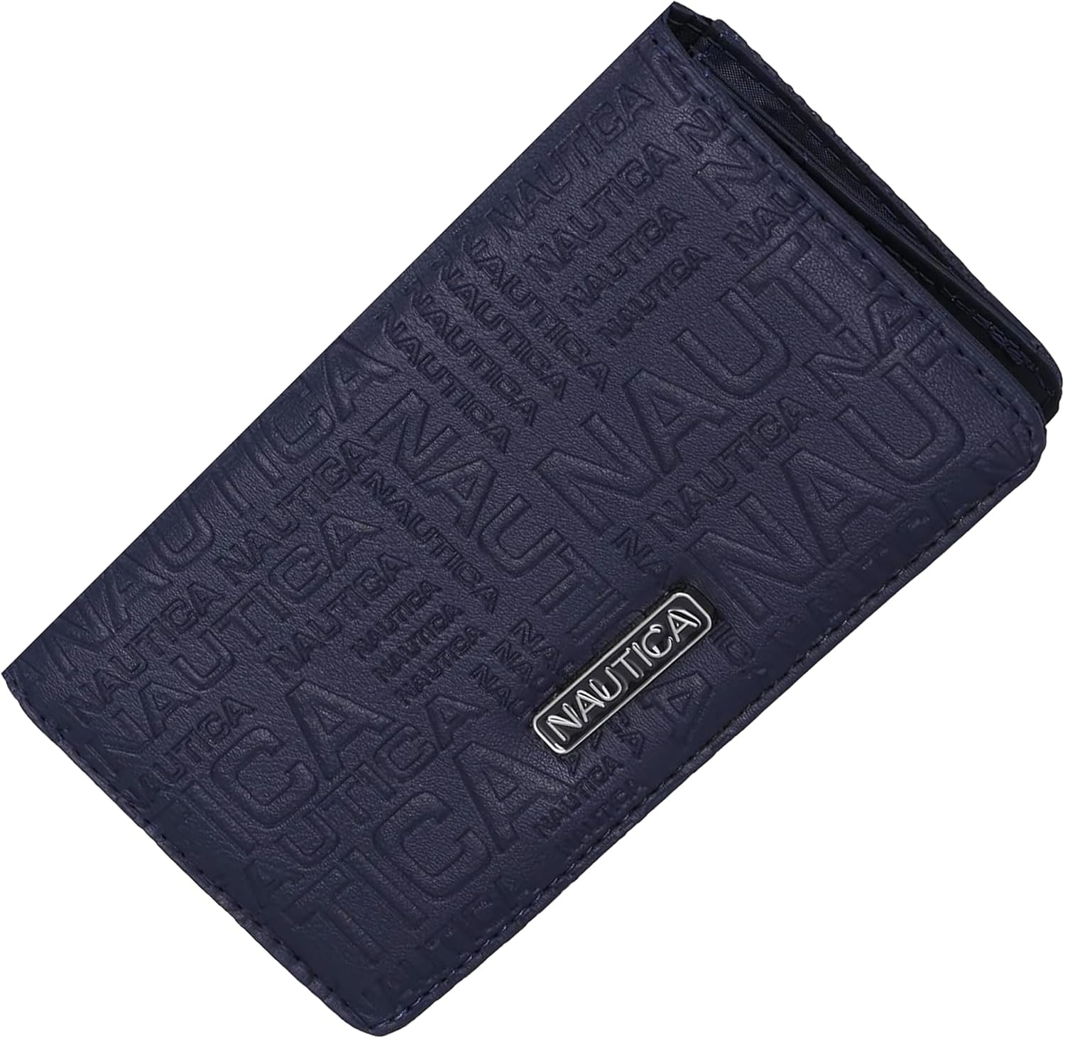 BILLETERA NAUTICA SEASIDE SLIM PARA MUJER CON BLOQUEO RFID CUERO VEGANO ÍNDIGO - 1