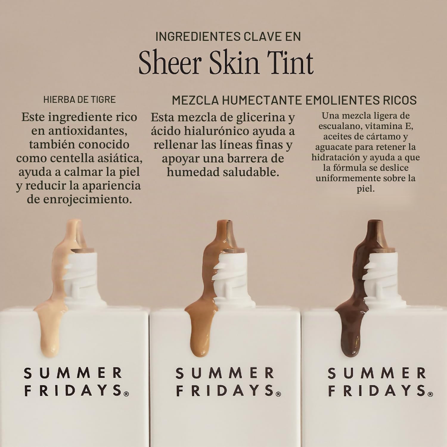 BASE DE MAQUILLAJE SUMMER FRIDAYS SHEER SKIN TINT SHADE 3 30ML - 5