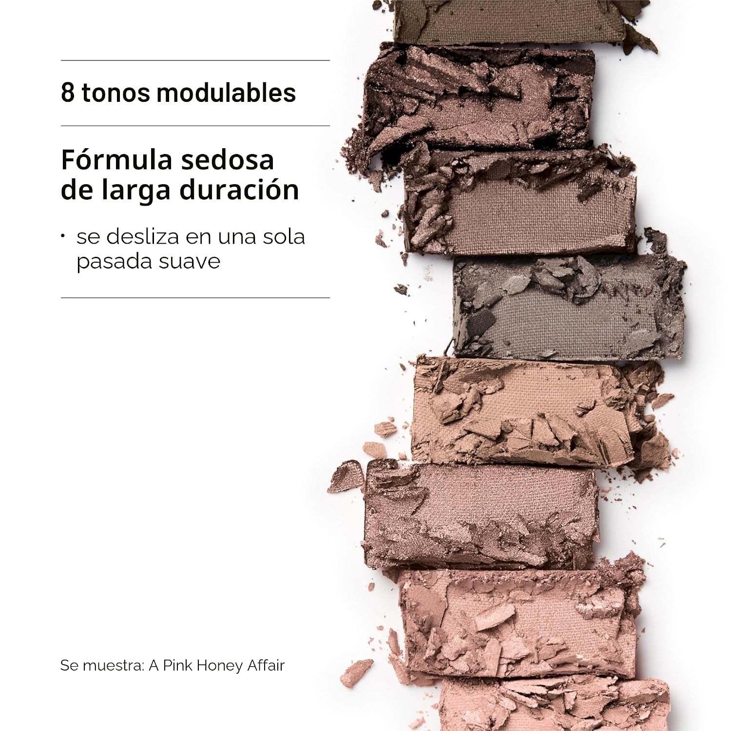 PALETA DE SOMBRAS CLINIQUE ALL ABOUT SHADOW 8 TONOS MIEL Y ROSA - 4