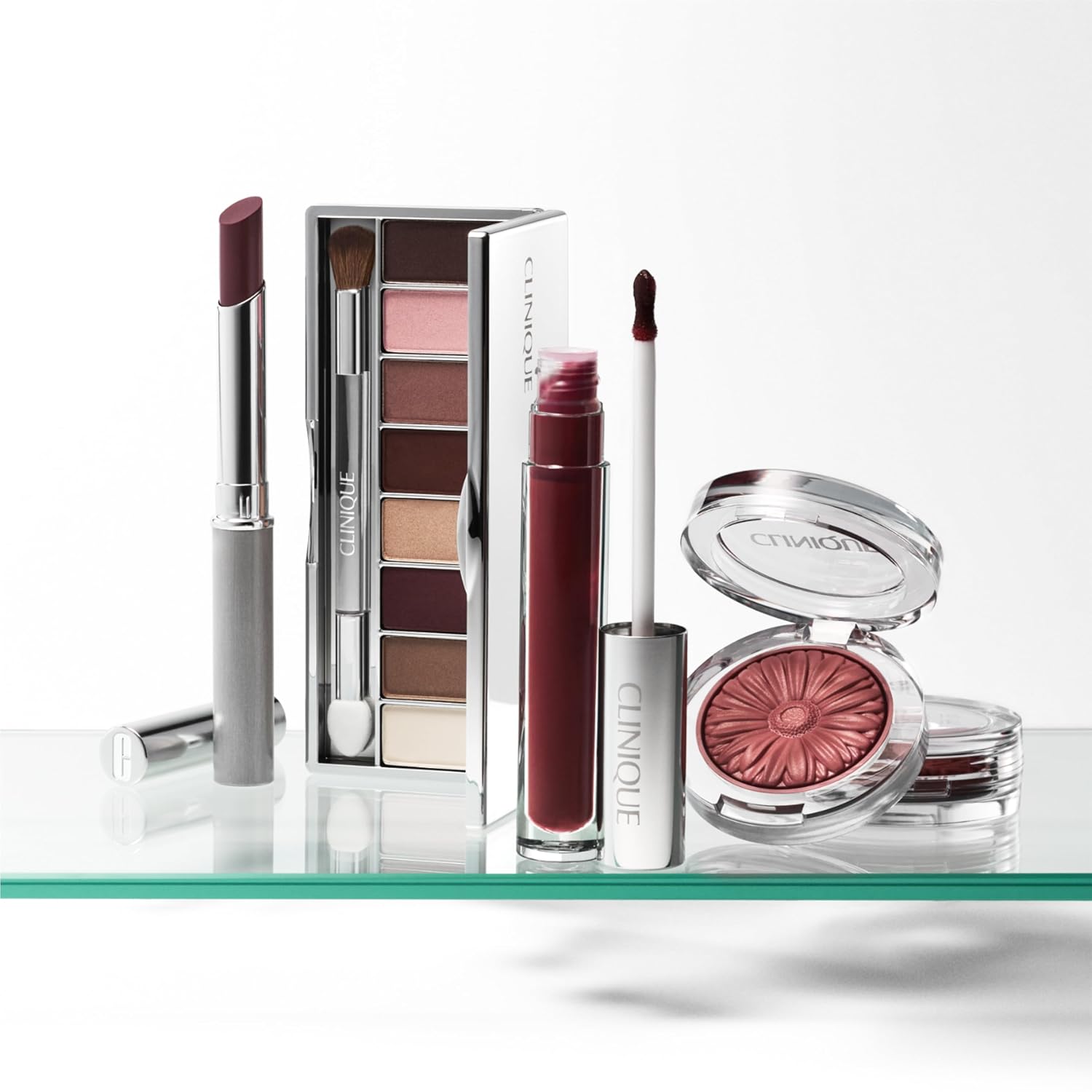 PALETA DE SOMBRAS CLINIQUE ALL ABOUT SHADOW 8 TONOS MIEL Y ROSA - 5