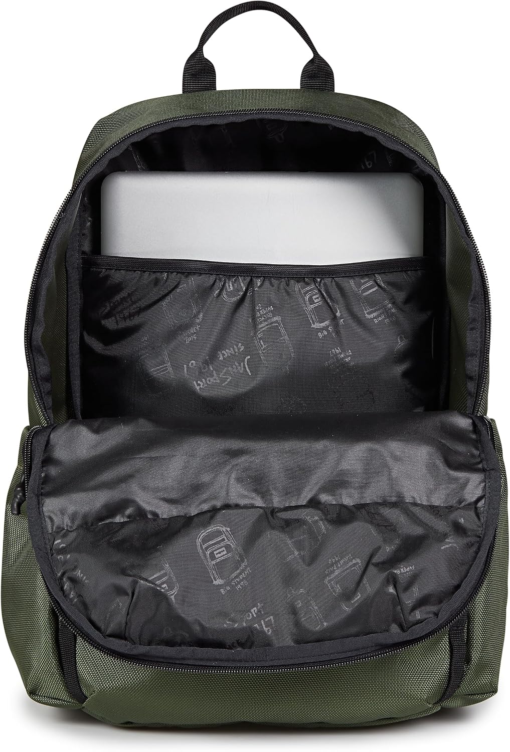 MOCHILA JANSPORT VENTURE DAYPACK CON COMPARTIMENTO ACOLCHADO PARA LAPTOP VERDE - 5