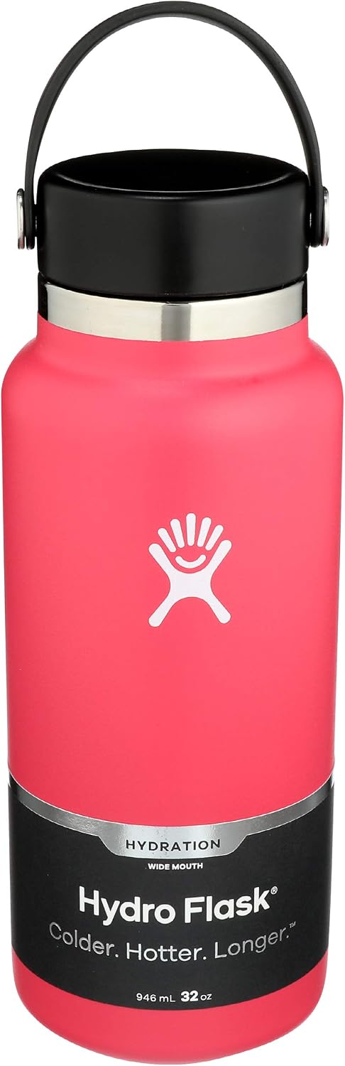 TERMO HYDRO FLASK WATER BOTTLE BOCA ANCHA 32 OZ SANDÍA - 1