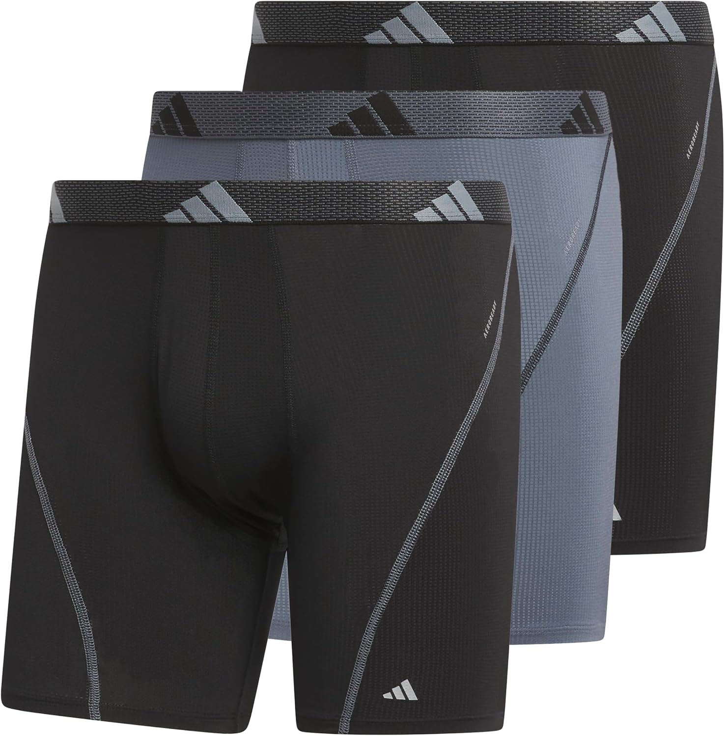 BOXER BRIEF ADIDAS PERFORMANCE PACK 3 UNIDADES NEGRO - 1