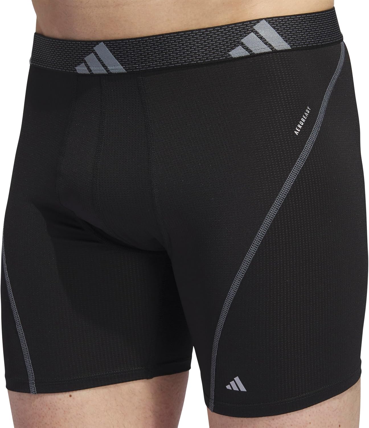 BOXER BRIEF ADIDAS PERFORMANCE PACK 3 UNIDADES NEGRO - 4