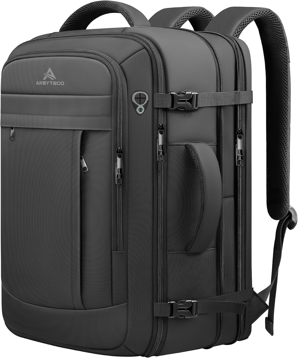 MOCHILA DE VIAJE AREYTECO EXPANDIBLE 50L CON COMPARTIMENTO PARA LAPTOP 17.3 PULGADAS - 1