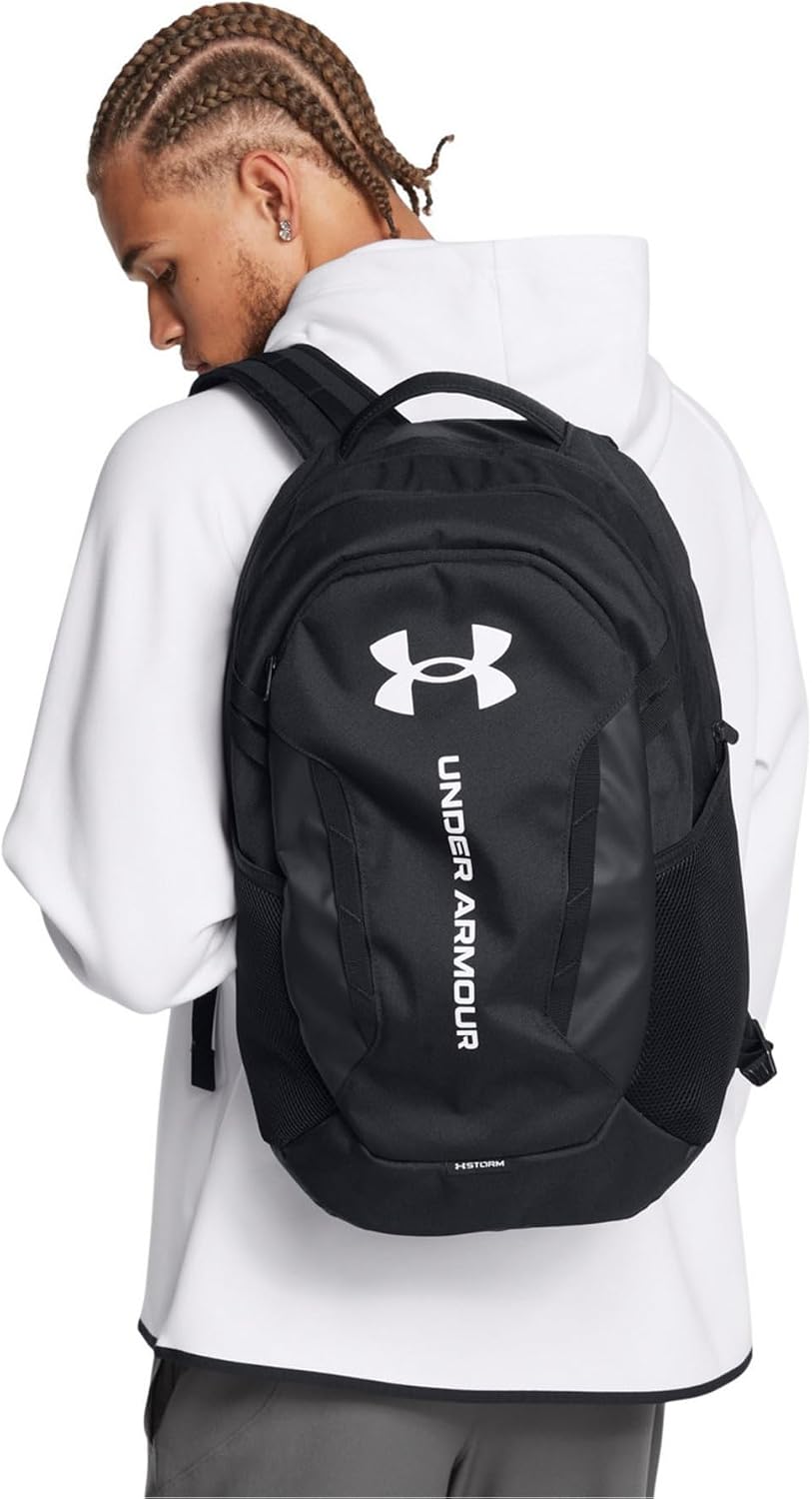 MOCHILA UNDER ARMOUR HUSTLE 6.0 NEGRO - 2