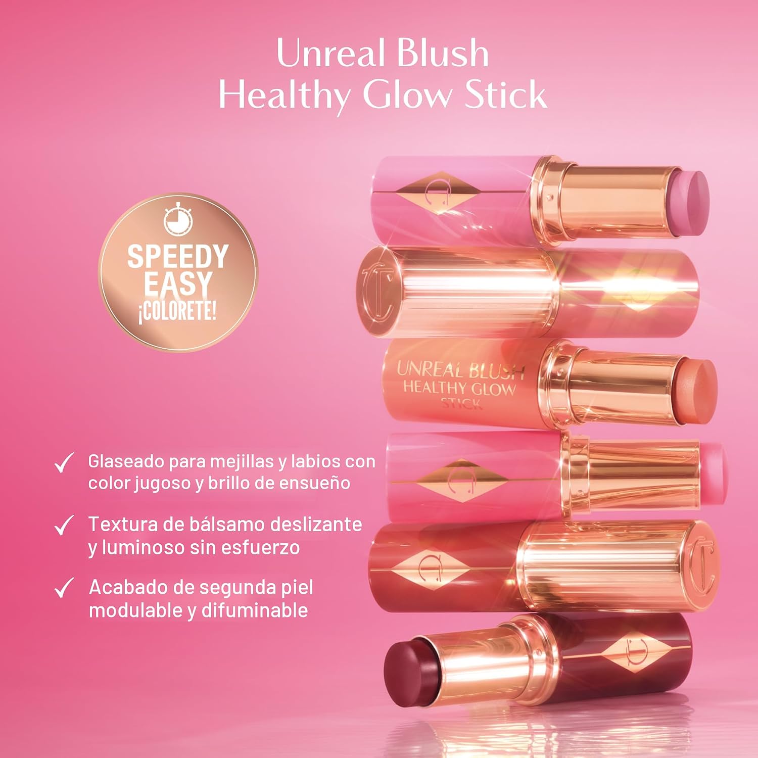 RUBOR EN BARRA CHARLOTTE TILBURY UNREAL HEALTHY GLOW BLUSH STICK - 3